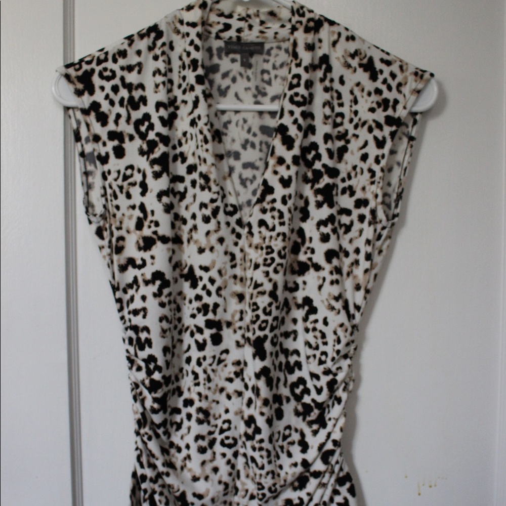 Leopard print dress top