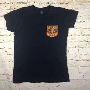 UO Cat Pocket Medium Blue T-Shirt