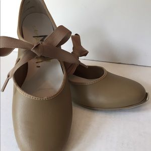 Girls Tan Tap Dance Shoes