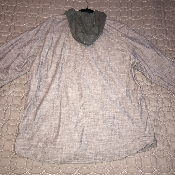 Hooded Button Up - Picture 3 of 3