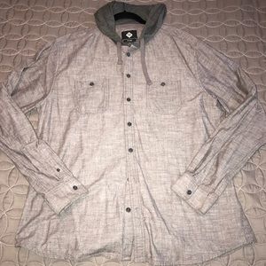 Hooded Button Up