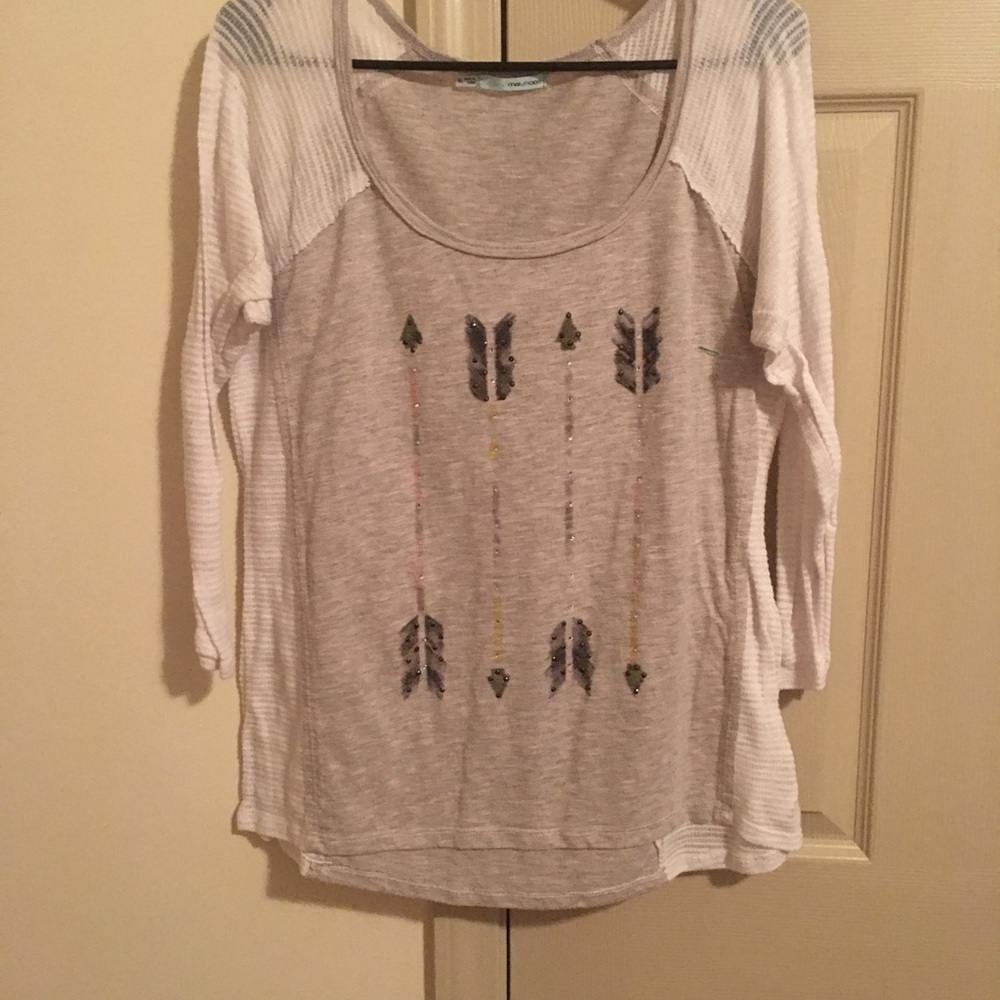 Arrow sequin shirt