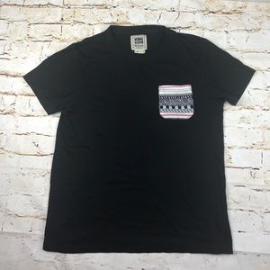 Tribal Accent Pocket Black Men's T-shirt Medium