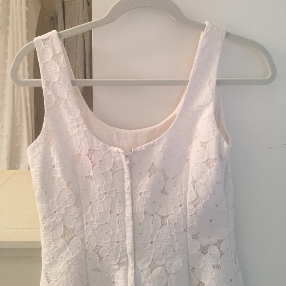 Lilly Pulitzer white eyelet floral shift dress - Picture 3 of 3
