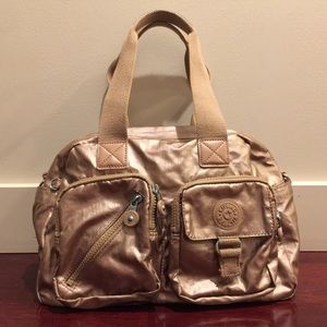 Kipling metallic gold Defea bag