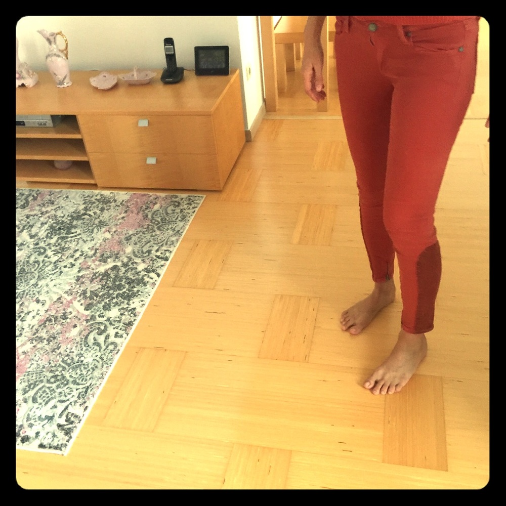 Paige orange rust jeans size 26