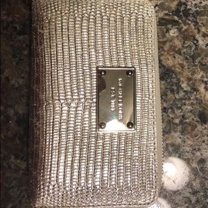 Silver Michael Kors wristlet