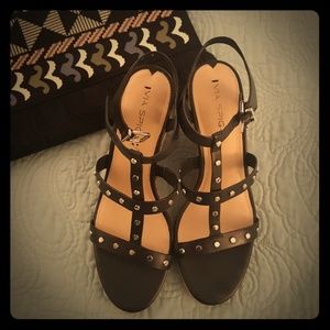 NWOT - Via Spiga Indya Studded Wedges
