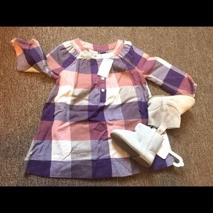Two Piece Bundle Baby Dress and Boots