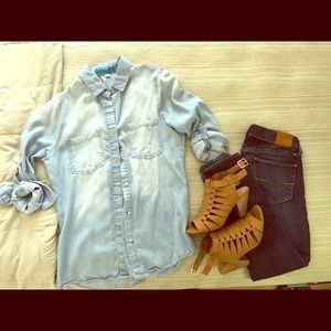Chambray top from Francesca's