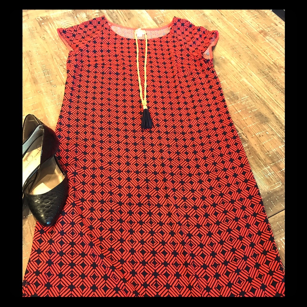 Red Diamond Patterned dress FINAL PRICE*