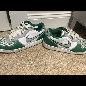 Green and white nikes - good used condition