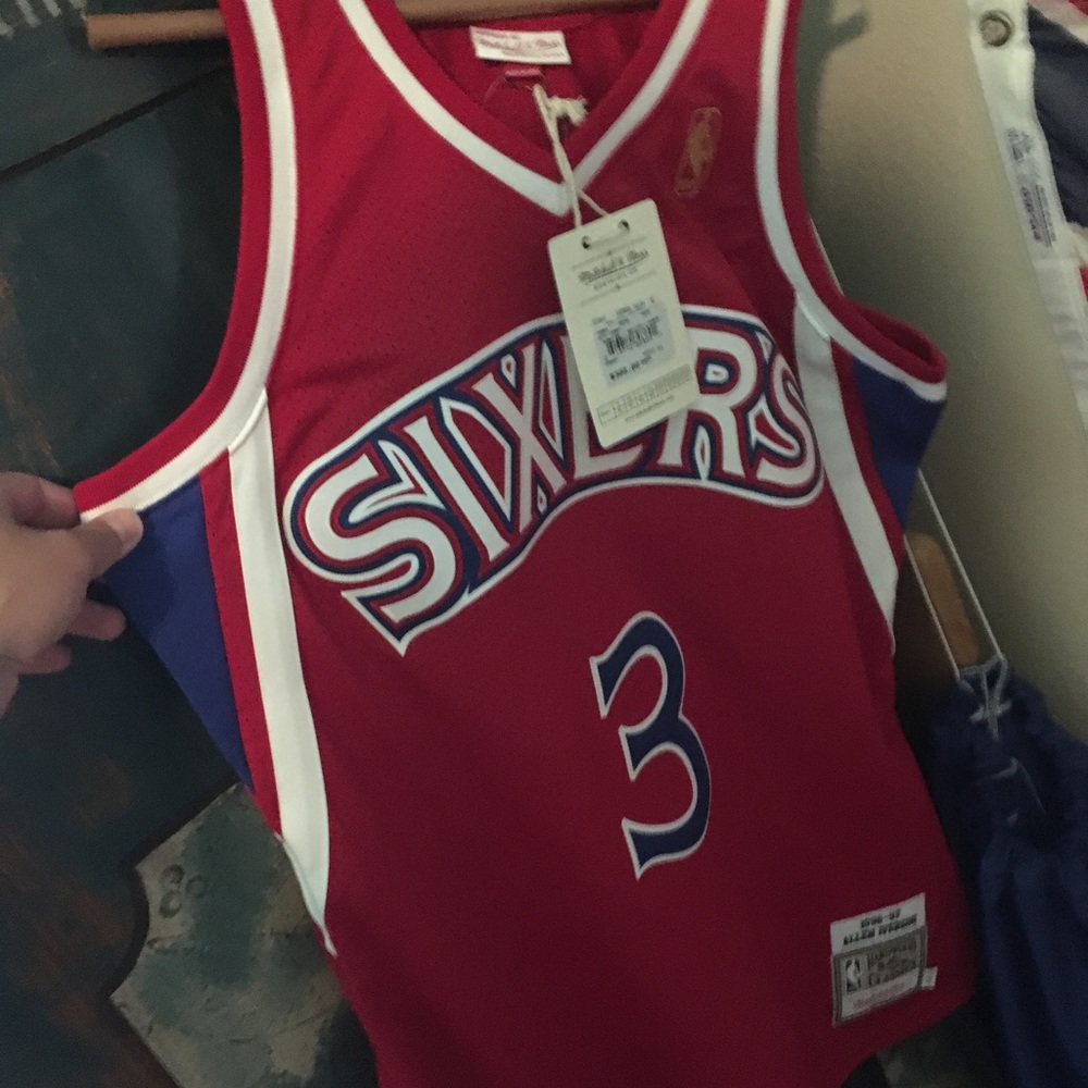 Mitchell and Ness rookie Allen iverson jersey