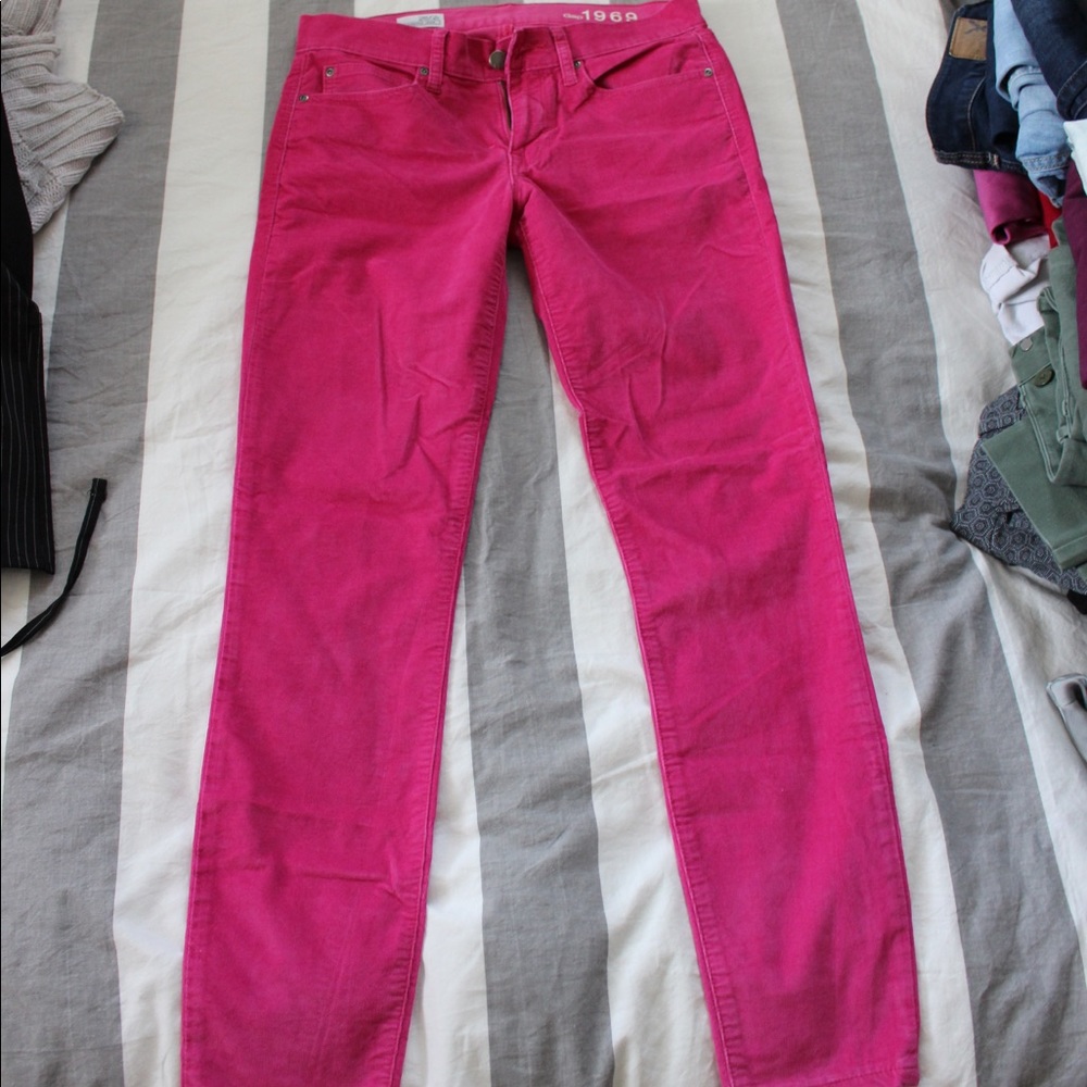 Pink corduroy pants