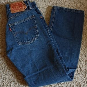 Classic Levi's 501 button fly jeans
