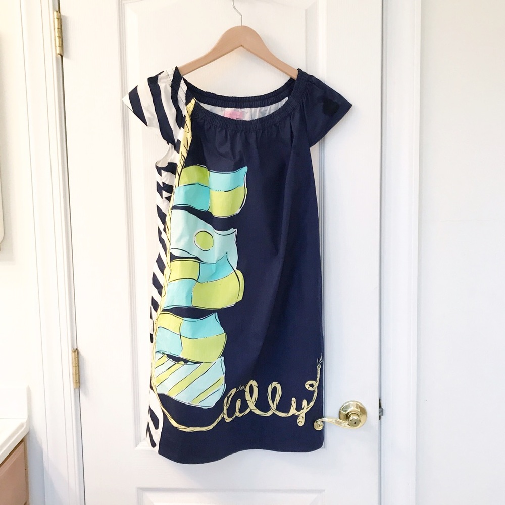 Lilly Pulitzer Sullivan dress "you're flagged" XS
