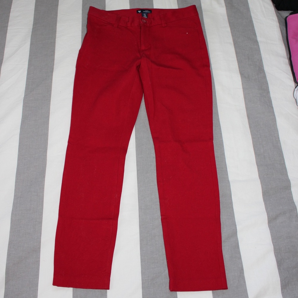Red dress pants
