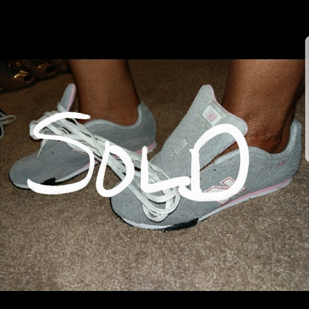 New Balance Pink, Gray,& White