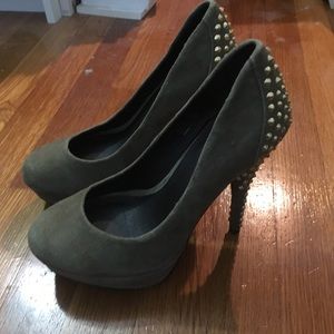 Kelsi Dagger suede heels studded