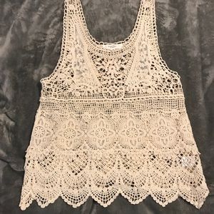 Cream boho style tank ($5 when bundled!)