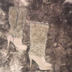 Size 9 Fergie Faux Fur Boots!!
