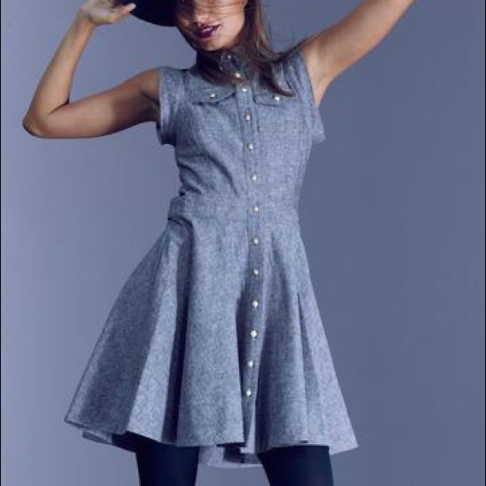 vaute couture linen cocoa sleeveless shirtdress