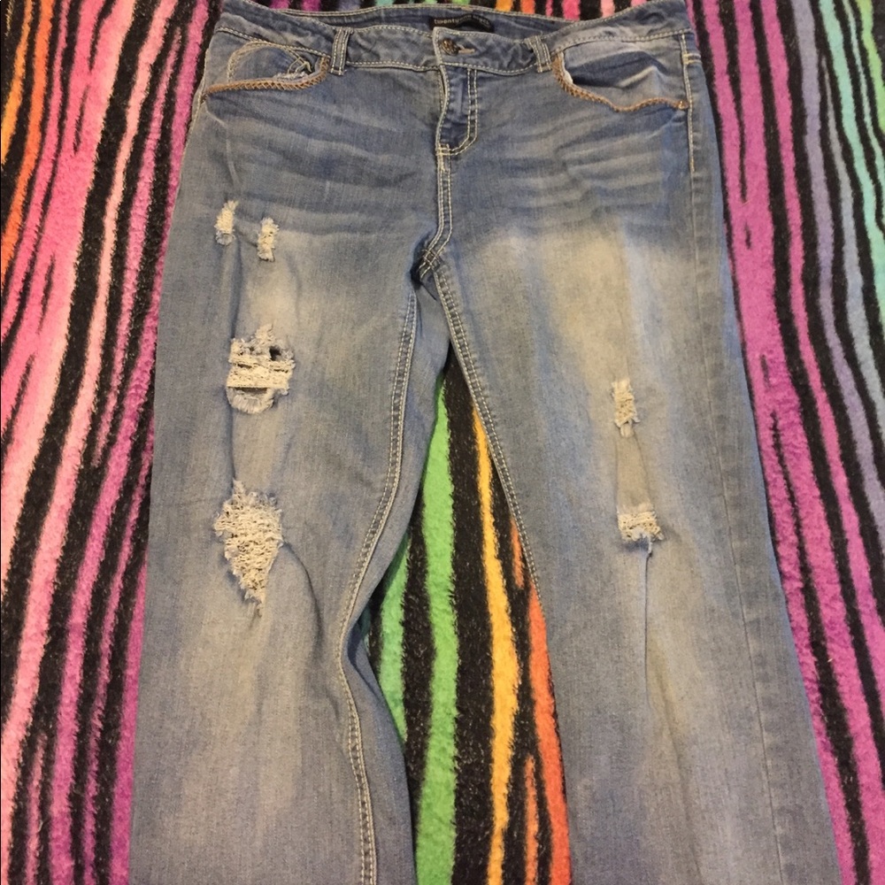 Boyfriend, skinny straight leg jeans