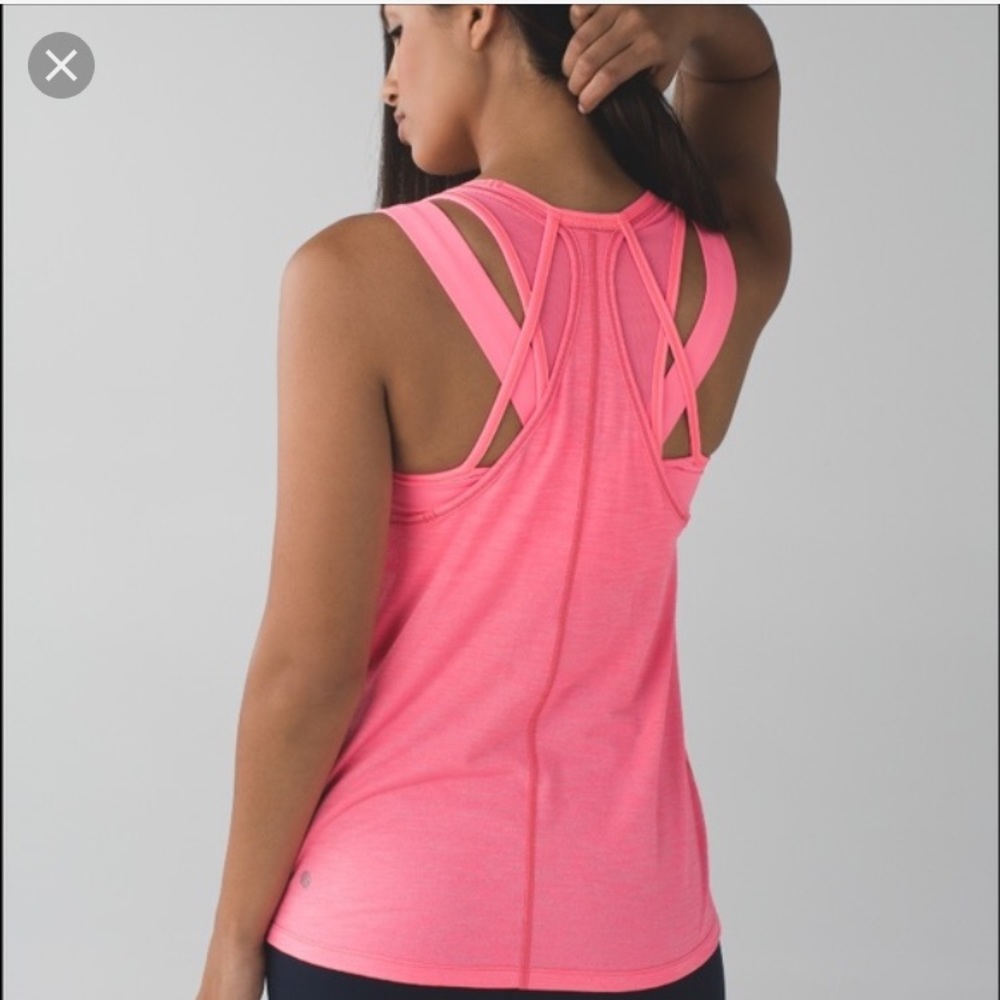 Lululemon Workout Tank Strappy 10 Tough It Out VGC