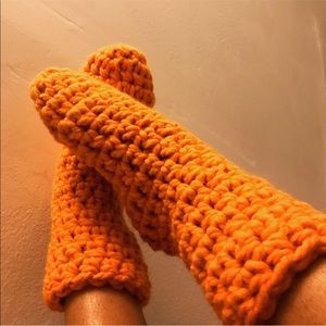 Crochet Chunky Slipper Socks