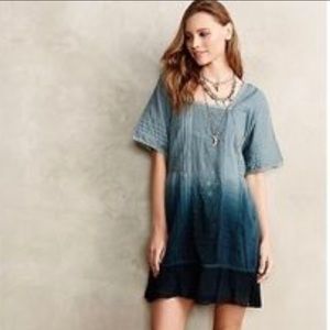 Anthropology Holding Horses Ombré Peasant Dress