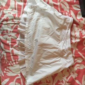 Ivivva girls 12 tennis skirt white. Gently used