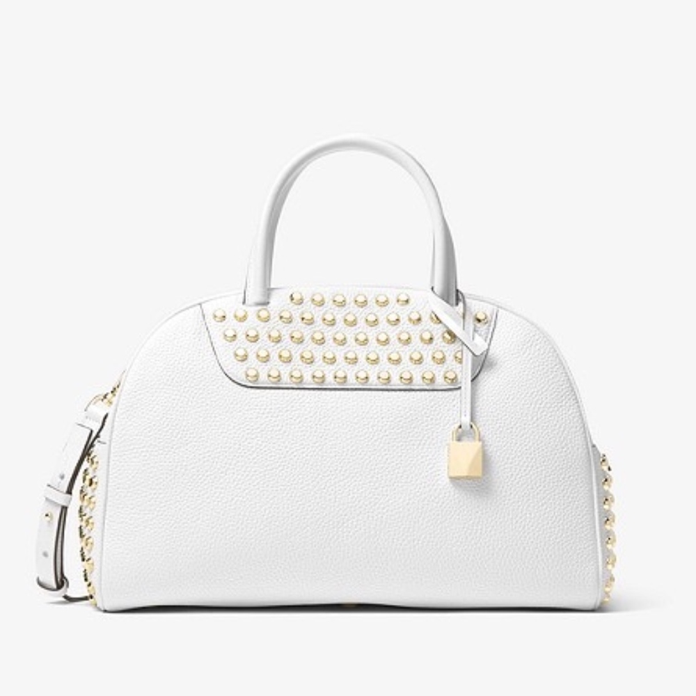 FLASH SALE!! Austin Studded Leather Bowling Satche