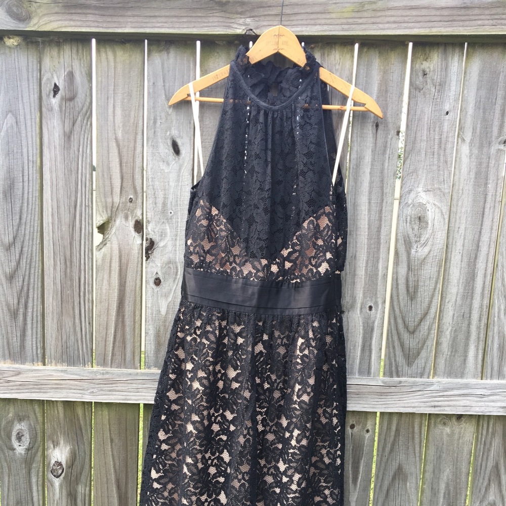 Beautiful black lace cocktail dress