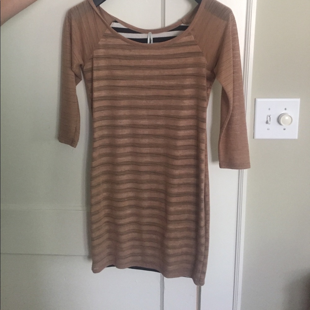 Bodycon Tan Dress