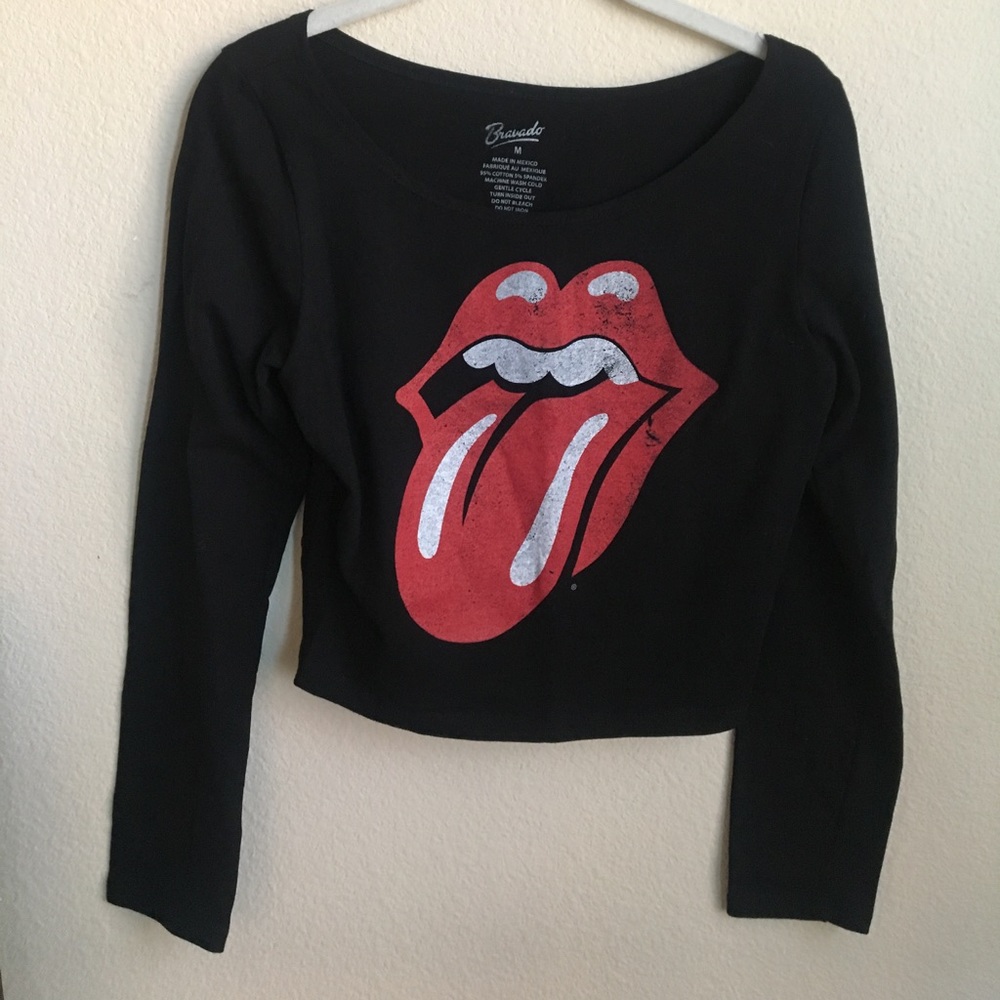 Rolling Stones crop top
