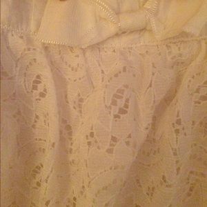 Lace Ruffled Strapless dress
