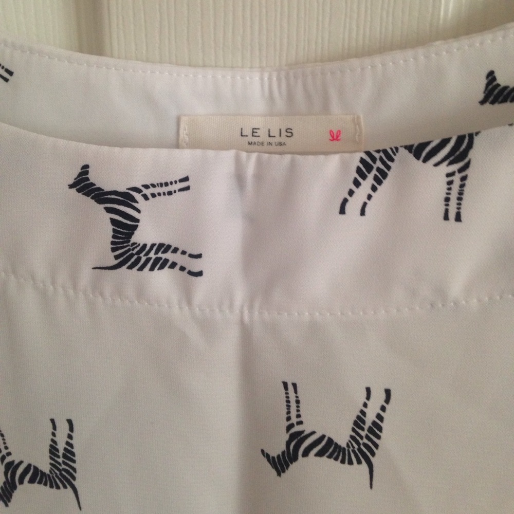 White zebra blouse