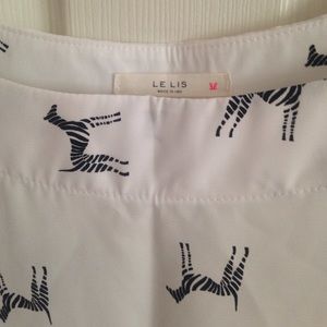 White zebra blouse