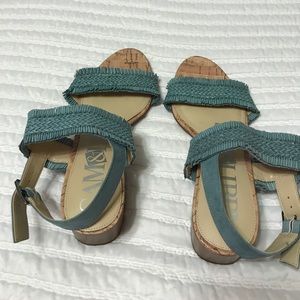 Sam and Libby cork and fringe sandals 7