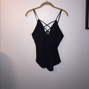 Express Cross Front Tank Top