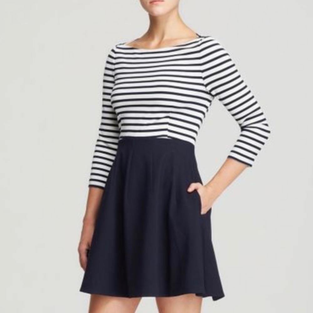 Kate Spade Selma Dress Navy/White