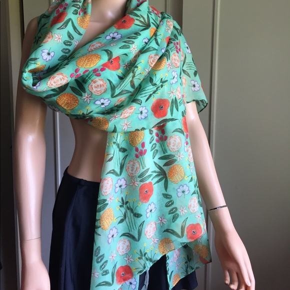 CHEERFUL SCARF VIBRANT COLORS - Picture 1 of 4