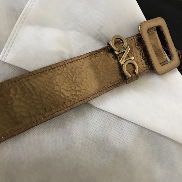 Costume National (CNC) antique Gold-bronze belt main image 5