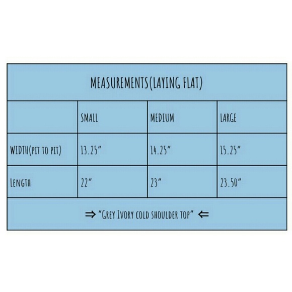 🍁Grey Ivory Cold Shoulder Top🍁 - Picture 5 of 5