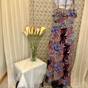 50% OFF ❗️Patchwork Boho Smock Waist Maxi