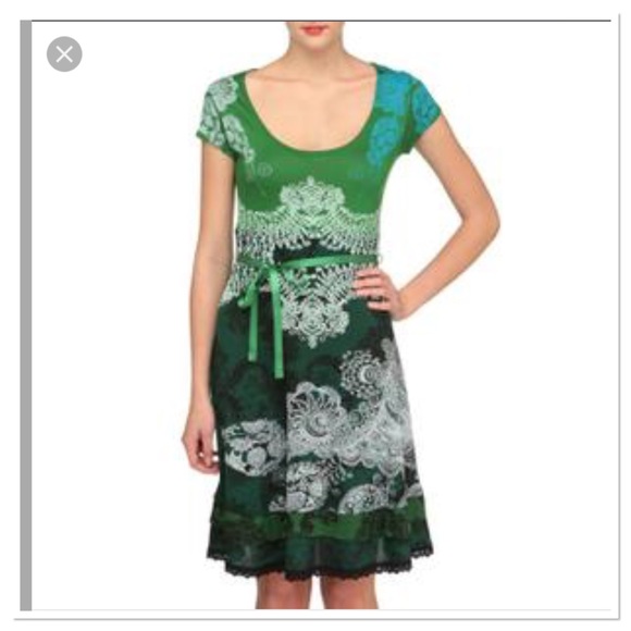 Desigual Dresses & Skirts - Desigual🎉 Verde Mc Kennan Paris Dress