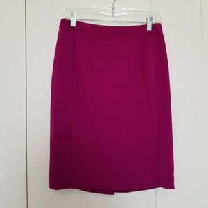 Magenta Pencil Skirt