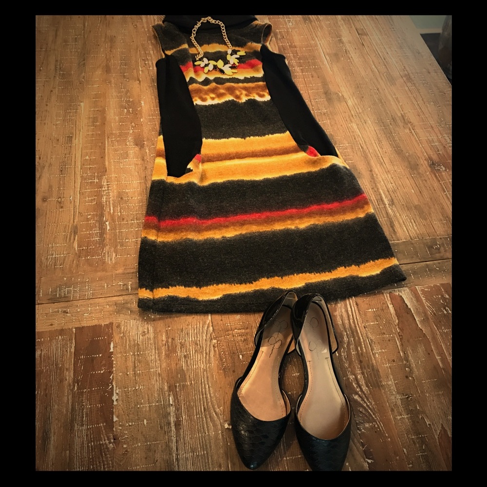 FINAL PRICE* sleeveless autumn dress