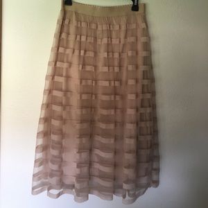 SALE Gold/tan tulle skirt