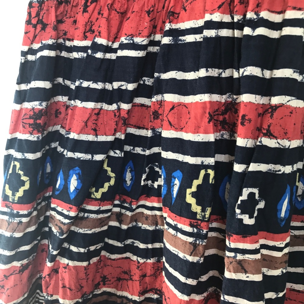 Multicolor Ethnic Inspired Halter Dress